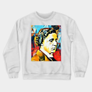 Lewis Carroll Abstract Portrait | Lewis Carroll Abstract Artwork 15 Crewneck Sweatshirt